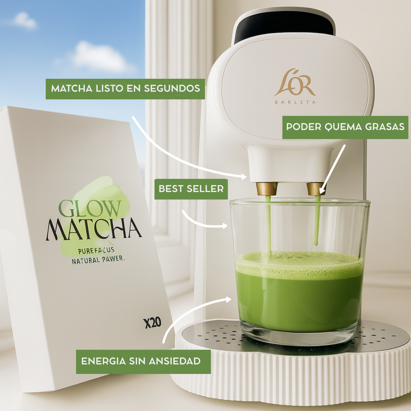 Cápsulas Matcha x20 - Compatibles con Nespresso®