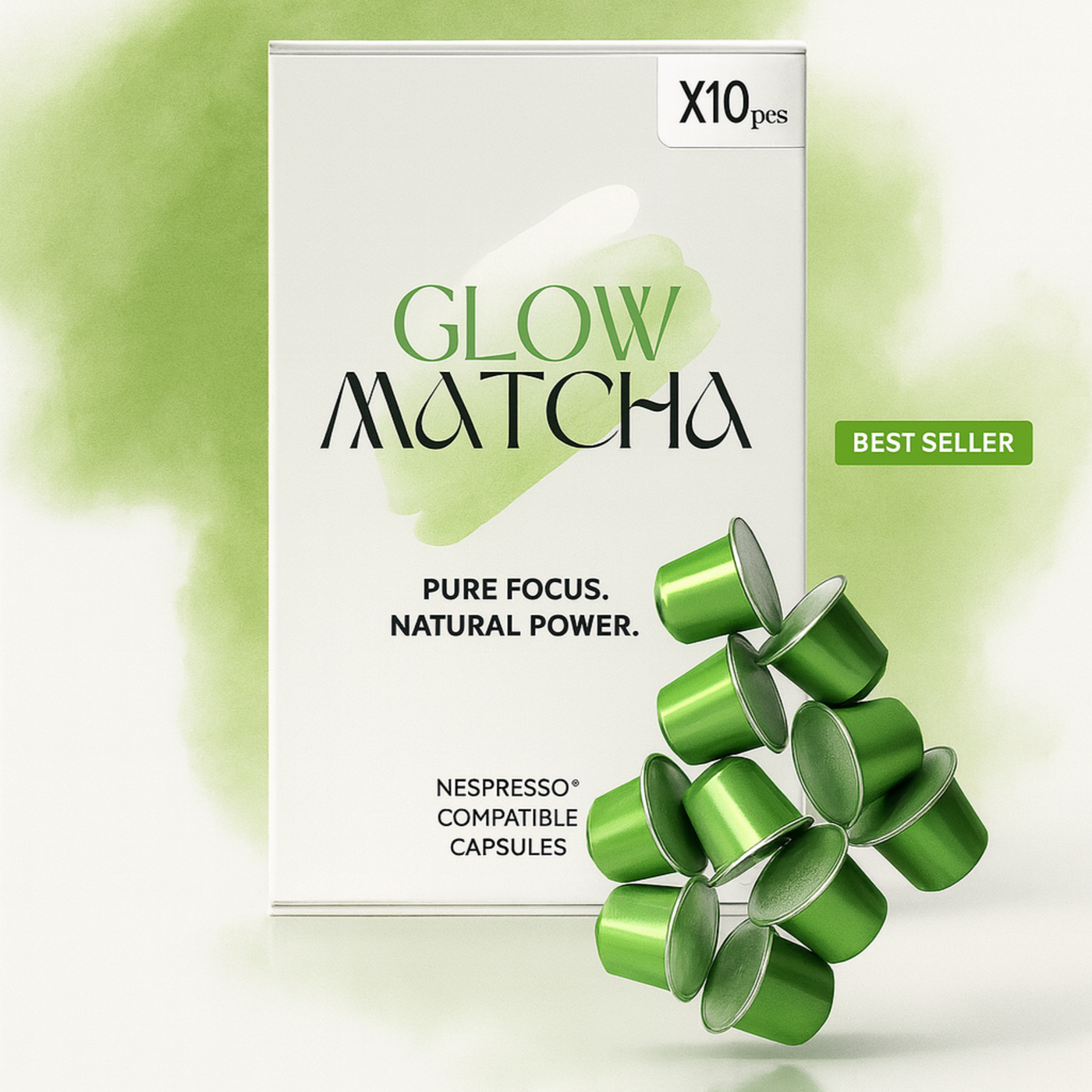 Cápsulas Matcha x20 - Compatibles con Nespresso®